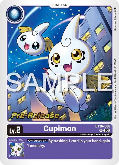Cupimon [BT16-006] [Beginning Observer Pre-Release Promos] | The Time Vault CA