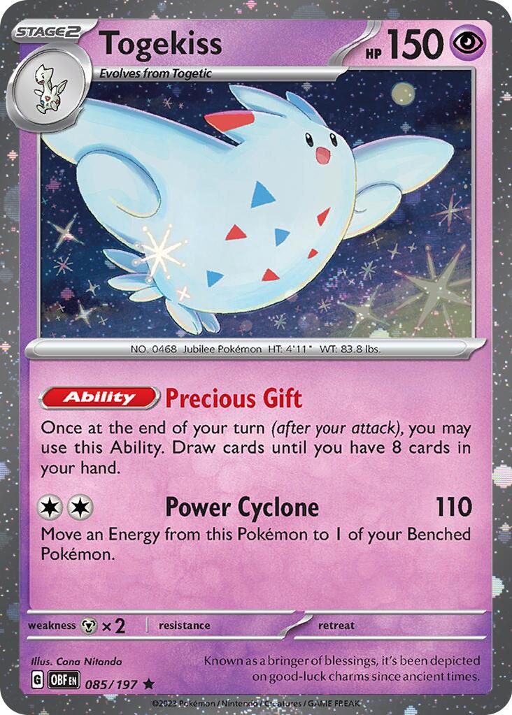 Togekiss (085/197) (Cosmos Holo) [Scarlet & Violet: Obsidian Flames] | The Time Vault CA