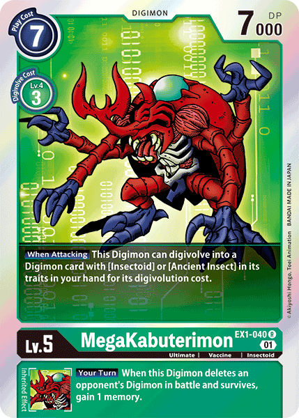 MegaKabuterimon [EX1-040] [Classic Collection] | The Time Vault CA