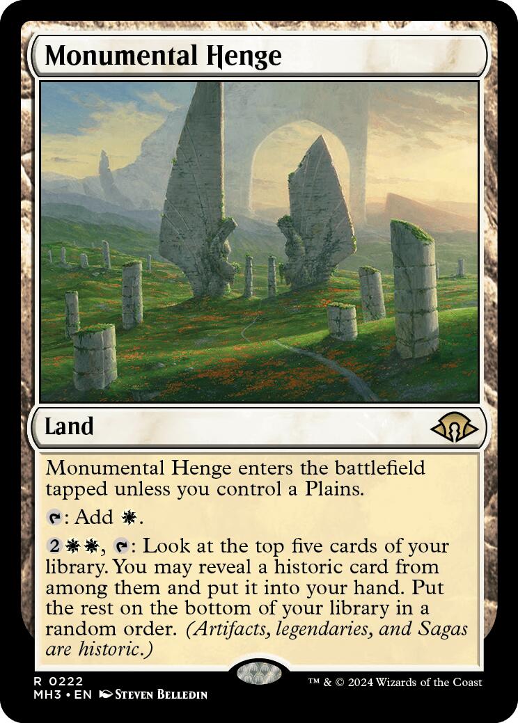 Monumental Henge [Modern Horizons 3] | The Time Vault CA