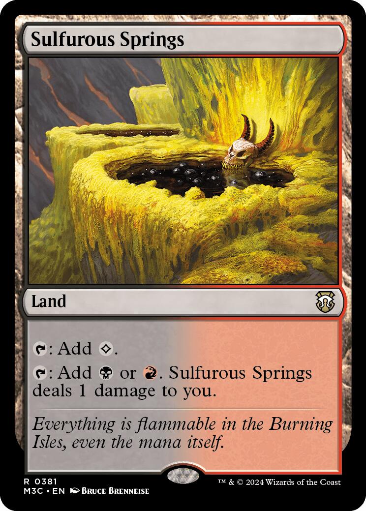 Sulfurous Springs [Modern Horizons 3 Commander] | The Time Vault CA