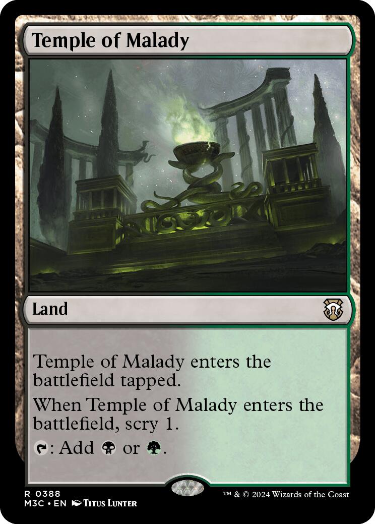 Temple of Malady [Modern Horizons 3 Commander] | The Time Vault CA