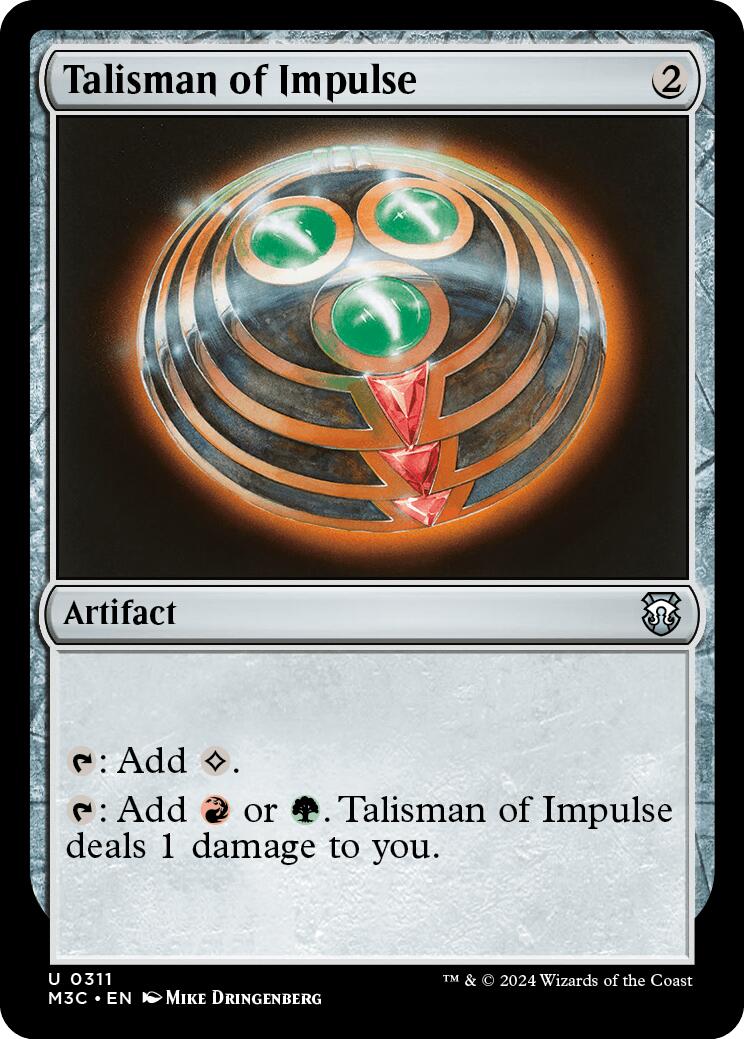 Talisman of Impulse [Modern Horizons 3 Commander] | The Time Vault CA