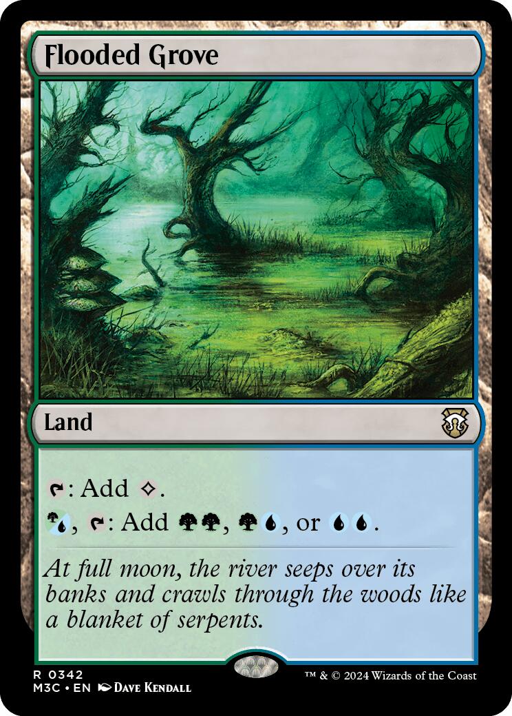 Flooded Grove [Modern Horizons 3 Commander] | The Time Vault CA