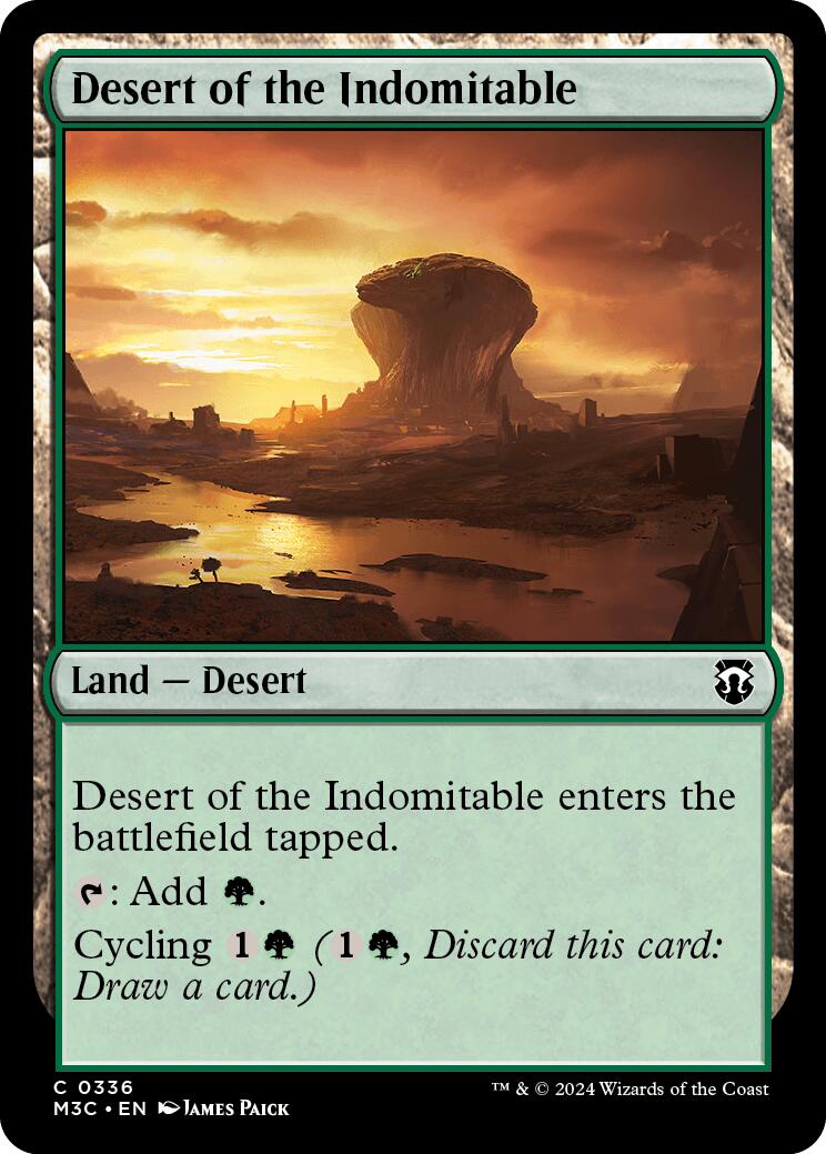 Desert of the Indomitable [Modern Horizons 3 Commander] | The Time Vault CA