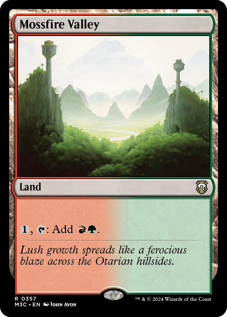 Mossfire Valley [Modern Horizons 3 Commander] | The Time Vault CA