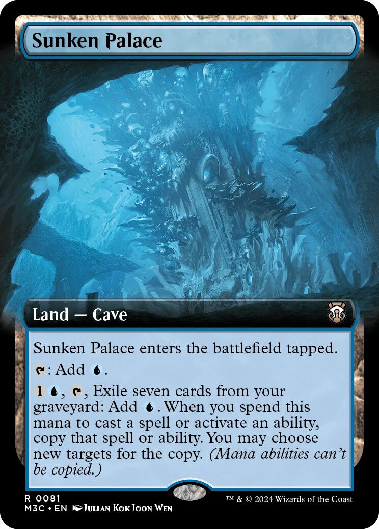 Sunken Palace (Extended Art) (Ripple Foil) [Modern Horizons 3 Commander] | The Time Vault CA