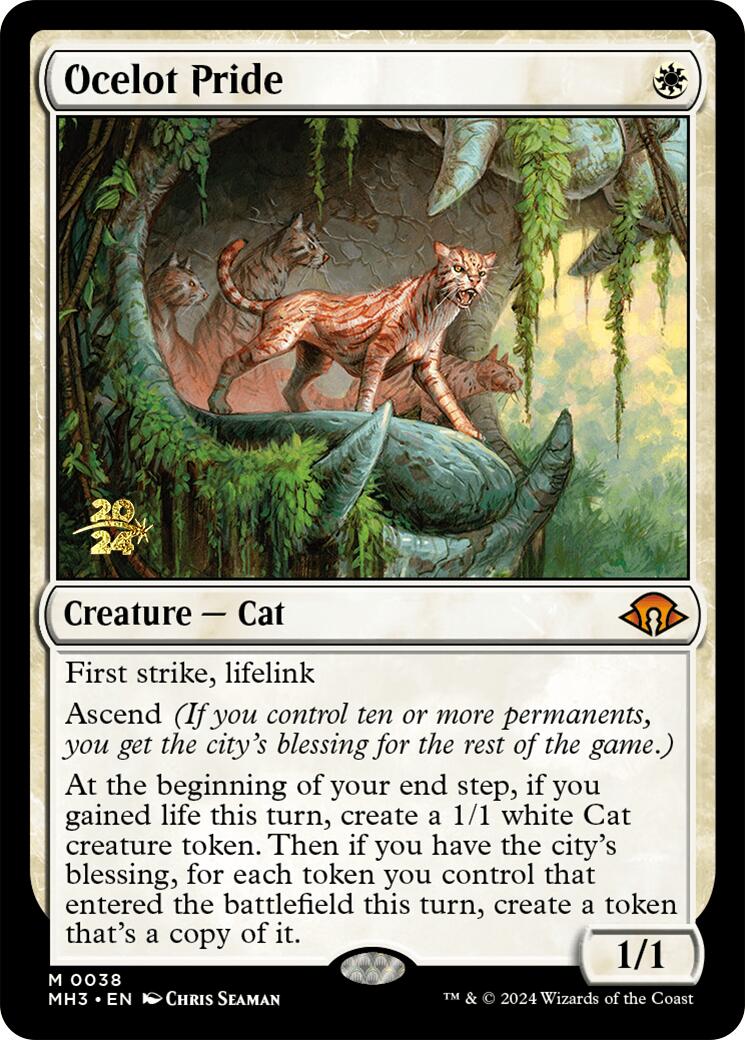 Ocelot Pride [Modern Horizons 3 Prerelease Promos] | The Time Vault CA