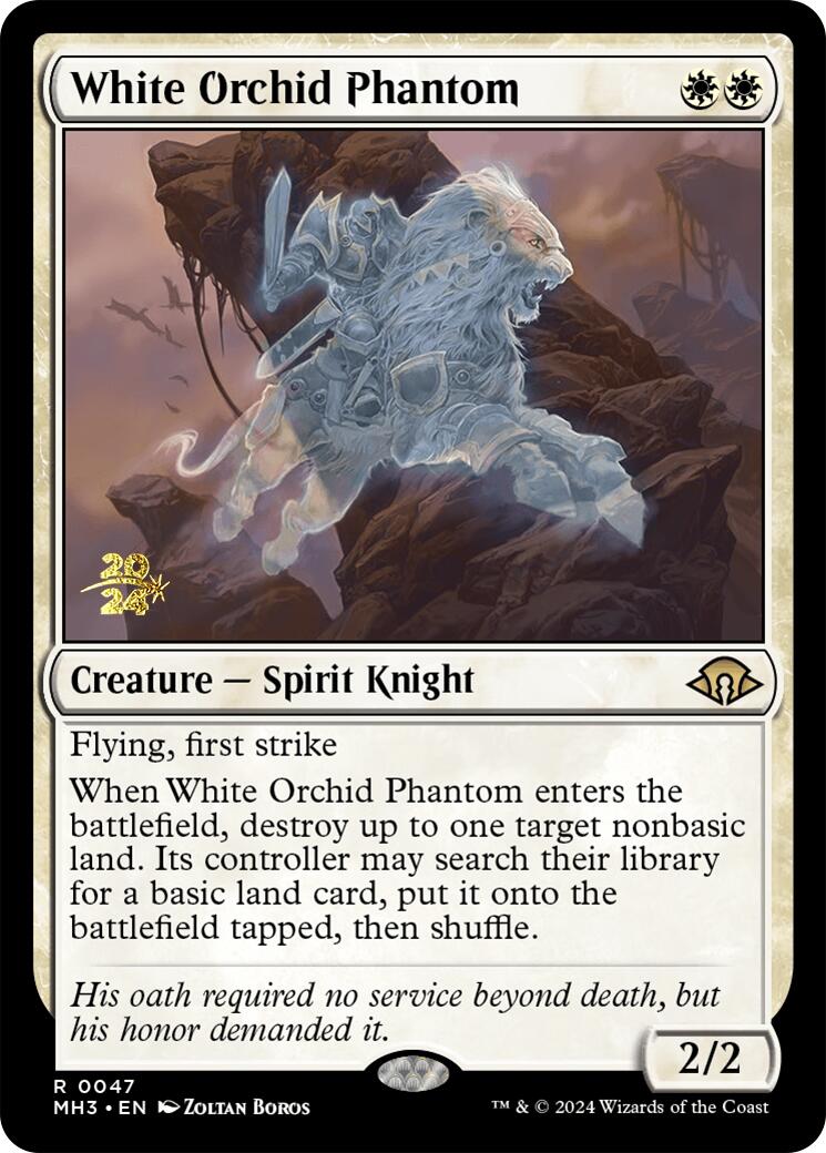 White Orchid Phantom [Modern Horizons 3 Prerelease Promos] | The Time Vault CA