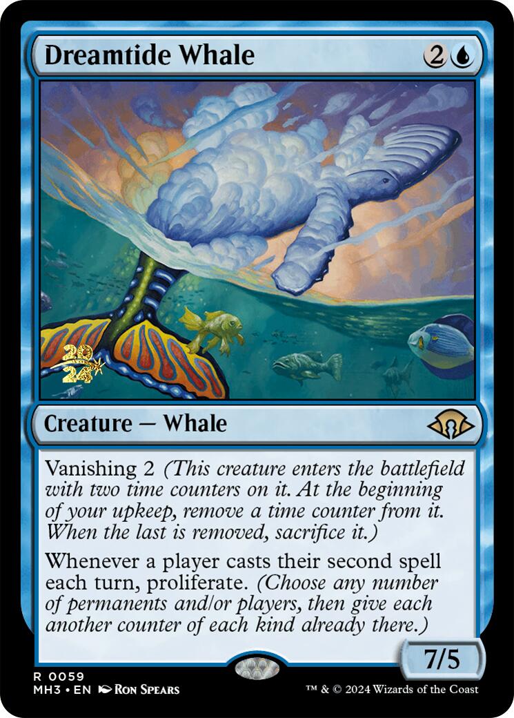 Dreamtide Whale [Modern Horizons 3 Prerelease Promos] | The Time Vault CA