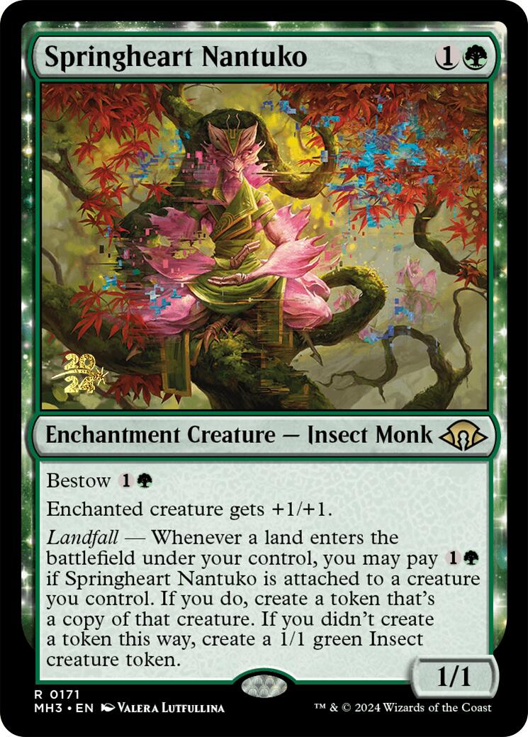 Springheart Nantuko [Modern Horizons 3 Prerelease Promos] | The Time Vault CA