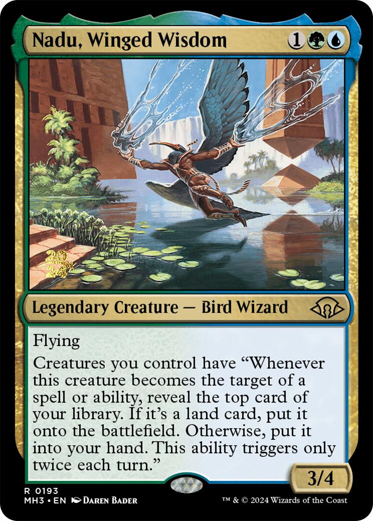 Nadu, Winged Wisdom [Modern Horizons 3 Prerelease Promos] | The Time Vault CA