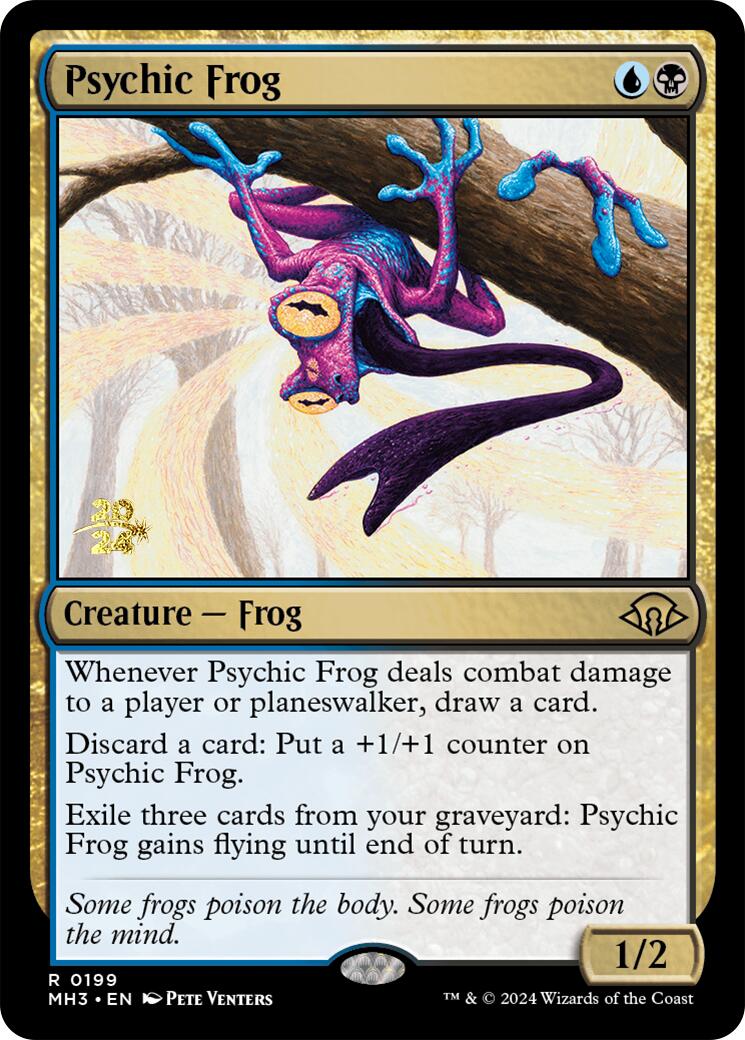 Psychic Frog [Modern Horizons 3 Prerelease Promos] | The Time Vault CA