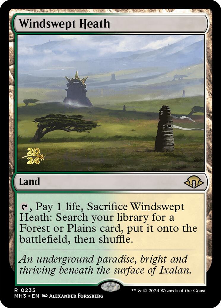 Windswept Heath [Modern Horizons 3 Prerelease Promos] | The Time Vault CA