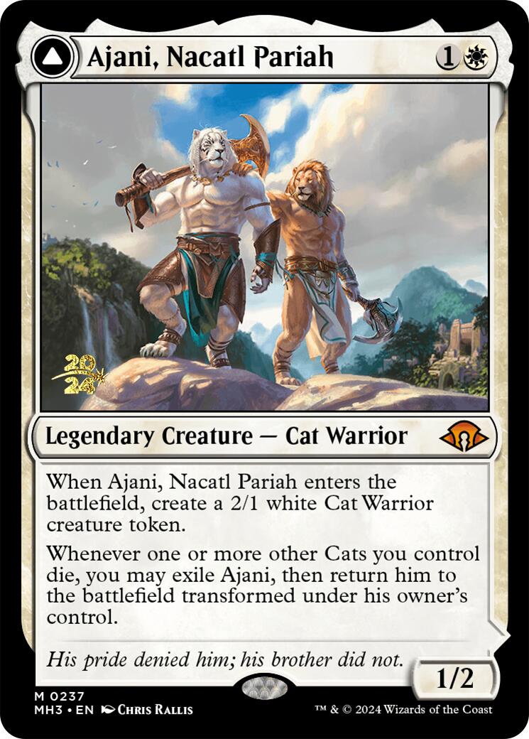 Ajani, Nacatl Pariah [Modern Horizons 3 Prerelease Promos] | The Time Vault CA