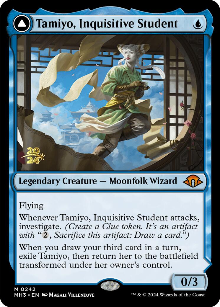 Tamiyo, Inquisitive Student [Modern Horizons 3 Prerelease Promos] | The Time Vault CA