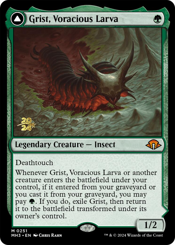 Grist, Voracious Larva [Modern Horizons 3 Prerelease Promos] | The Time Vault CA