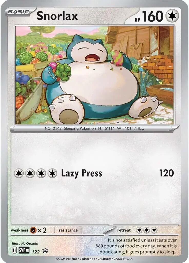 Snorlax (122) [Scarlet & Violet: Black Star Promos] | The Time Vault CA