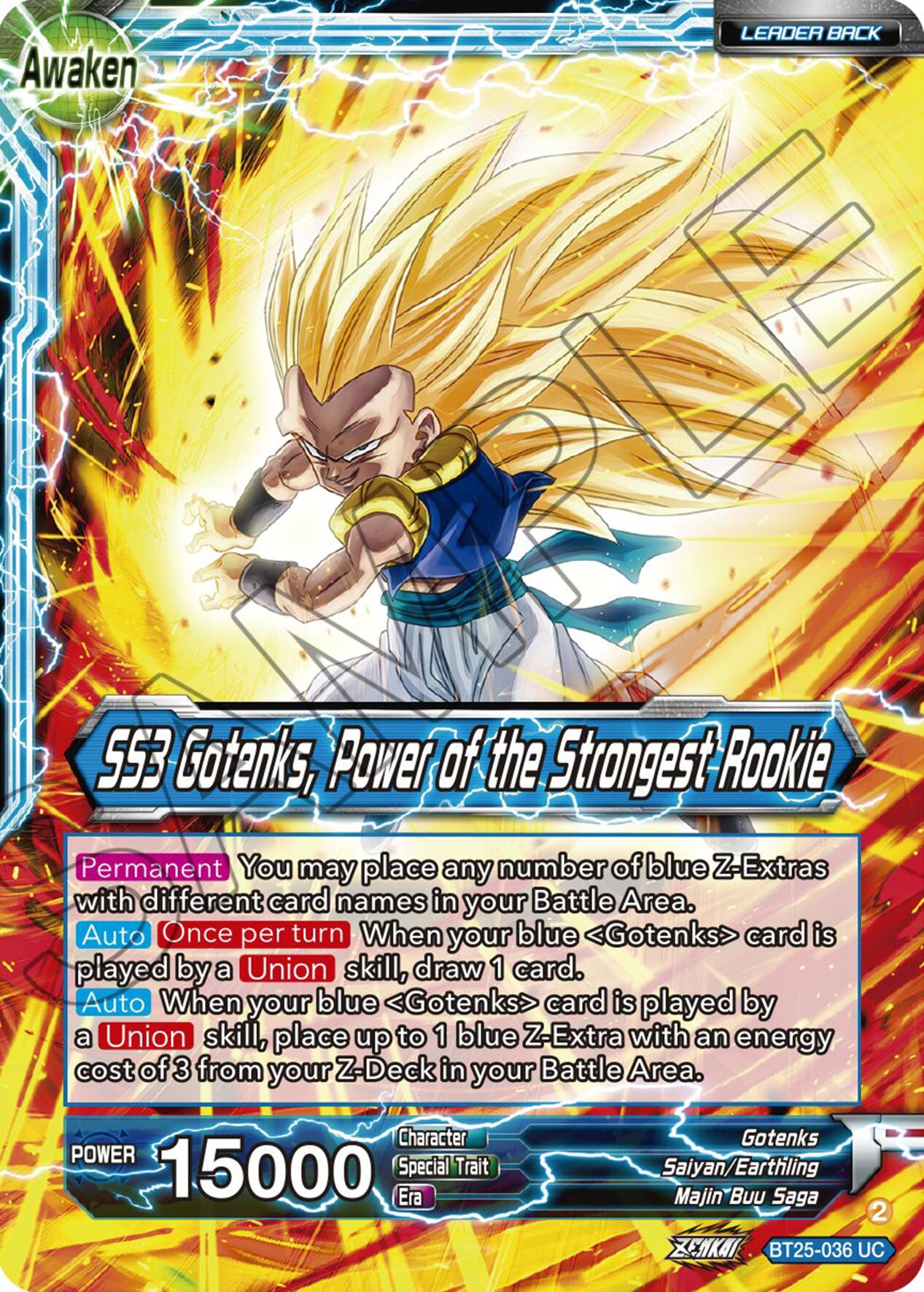 Gotenks // SS3 Gotenks, Power of the Strongest Rookie (BT25-036) [Legend of the Dragon Balls] | The Time Vault CA