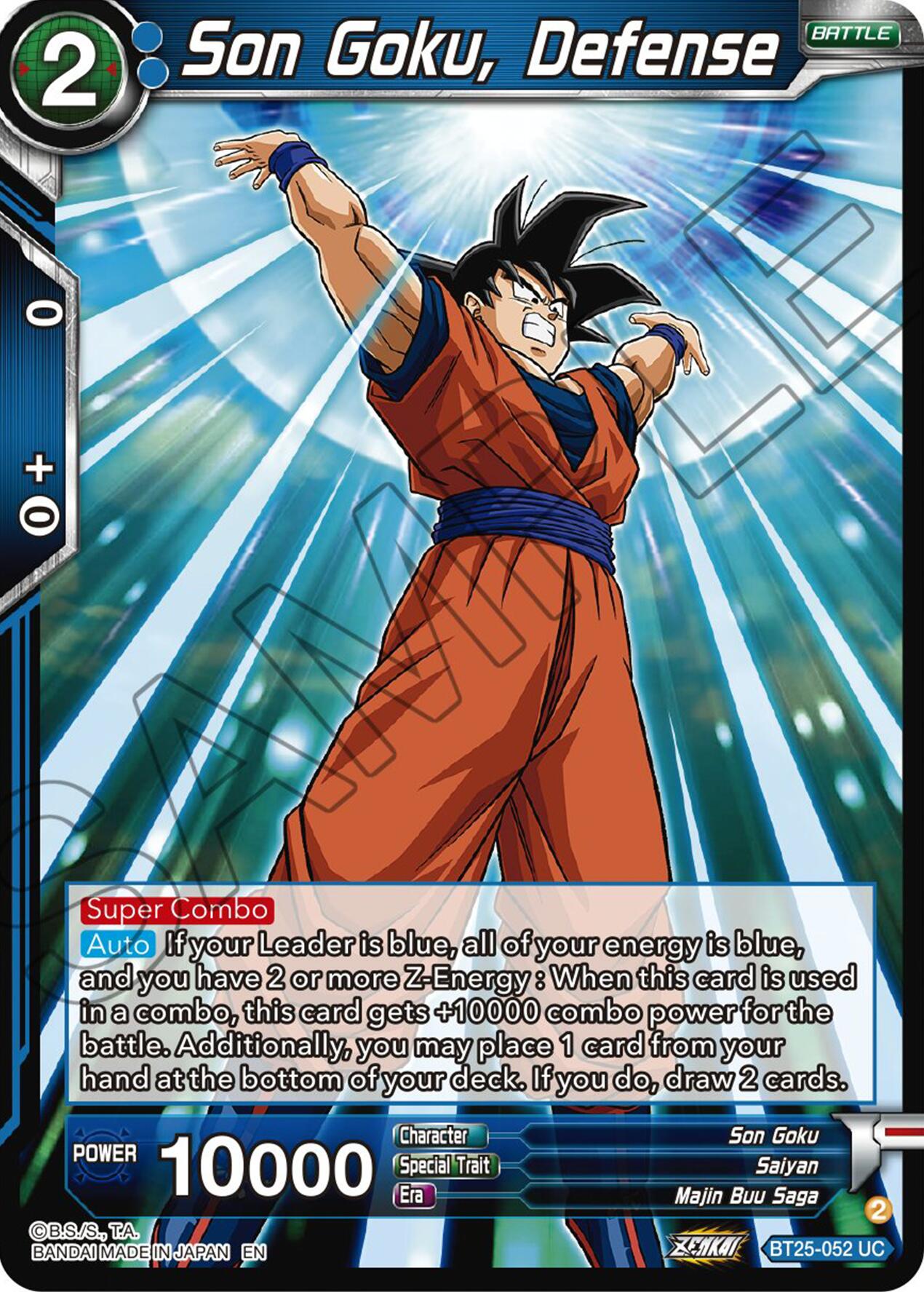 Son Goku, Defense (BT25-052) [Legend of the Dragon Balls] | The Time Vault CA
