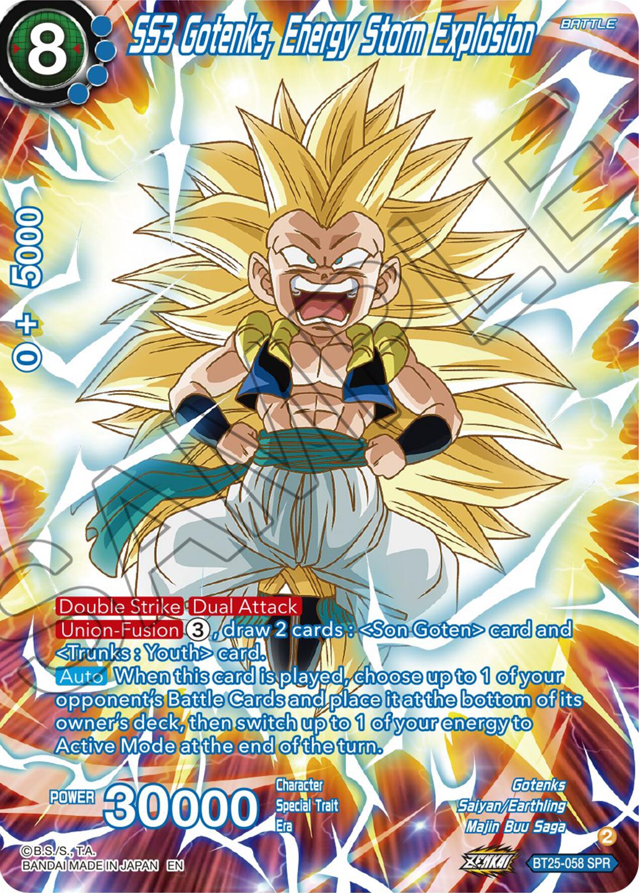 SS3 Gotenks, Energy Storm Explosion (SPR) (BT25-058) [Legend of the Dragon Balls] | The Time Vault CA