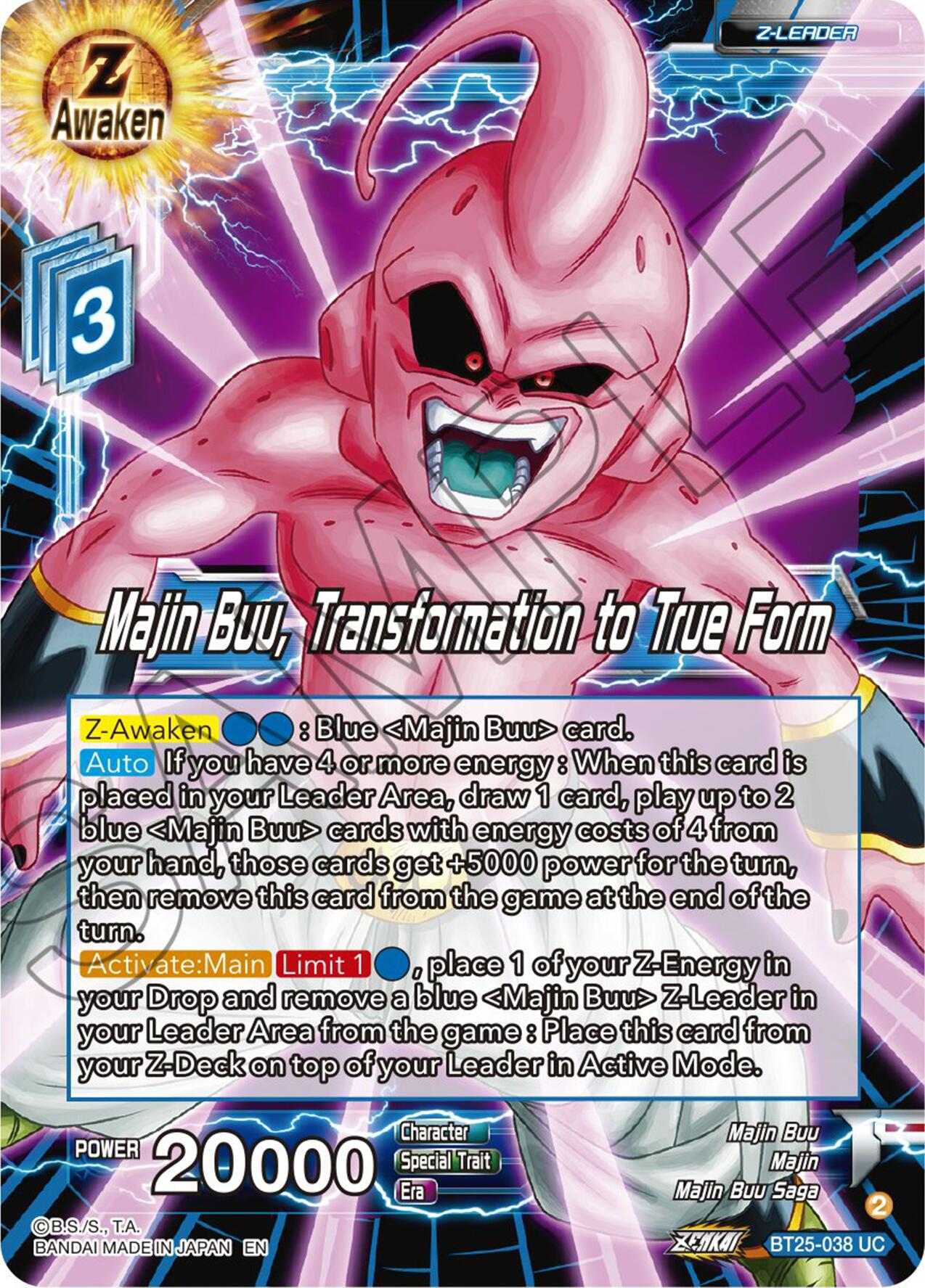 Majin Buu, Transformation to True Form (BT25-038) [Legend of the Dragon Balls] | The Time Vault CA