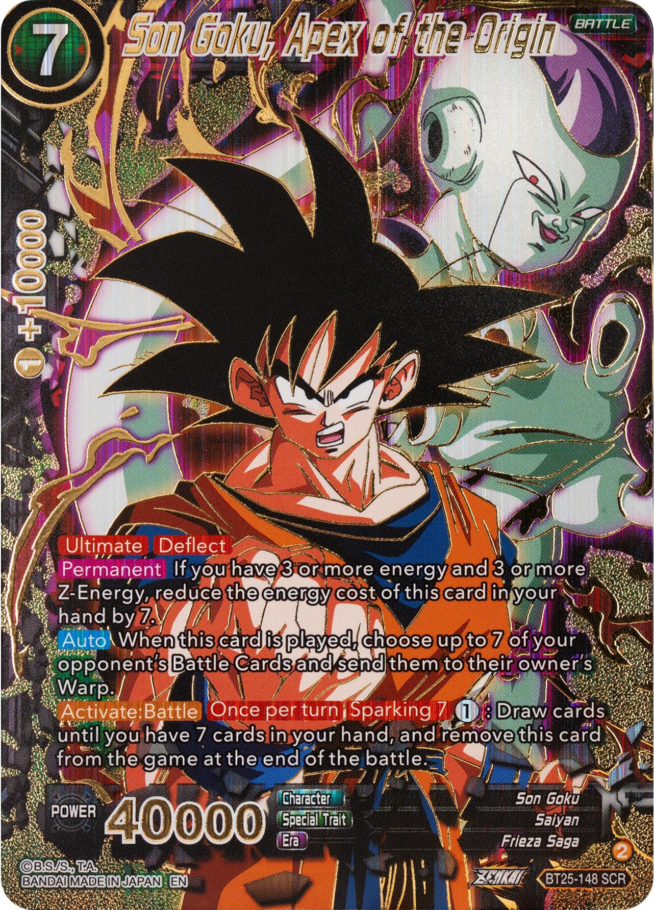 Son Goku, Apex of the Origin (BT25-148) [Legend of the Dragon Balls] | The Time Vault CA