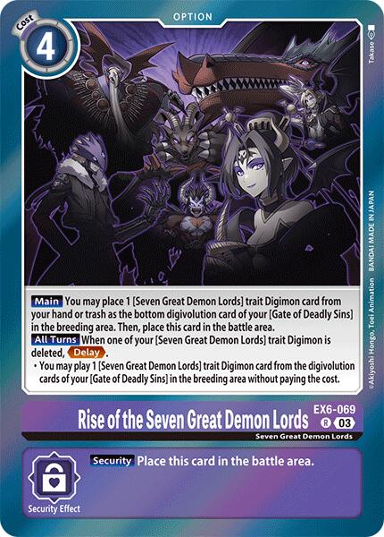 Rise of the Seven Great Demon Lords [EX6-069] [Infernal Ascension] | The Time Vault CA