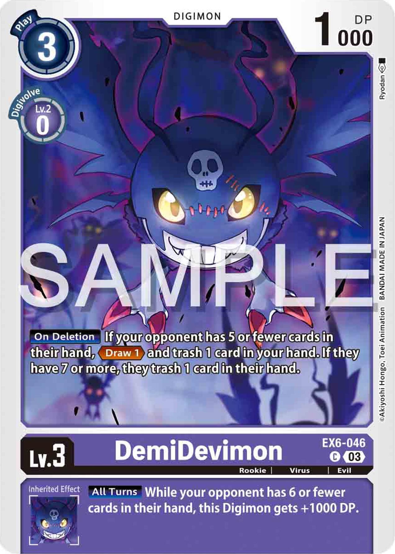 DemiDevimon [EX6-046] [Infernal Ascension] | The Time Vault CA