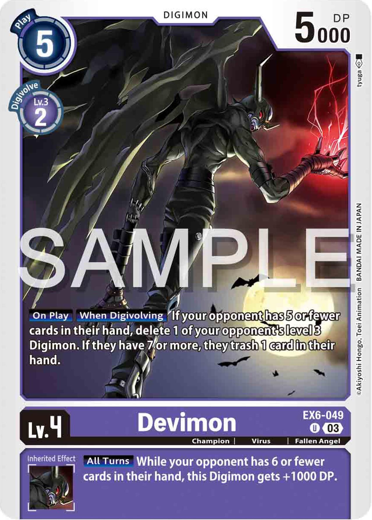 Devimon [EX6-049] [Infernal Ascension] | The Time Vault CA