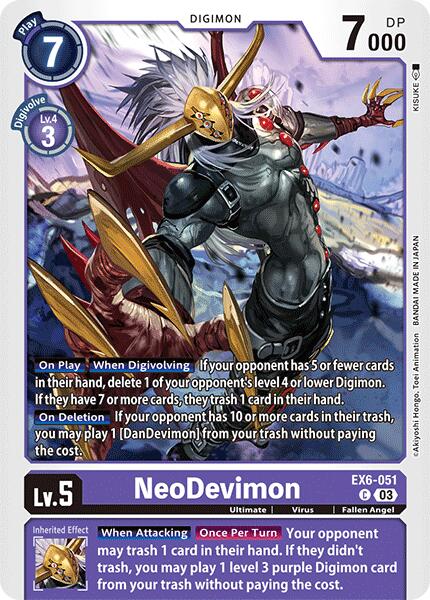 NeoDevimon [EX6-051] [Infernal Ascension] | The Time Vault CA