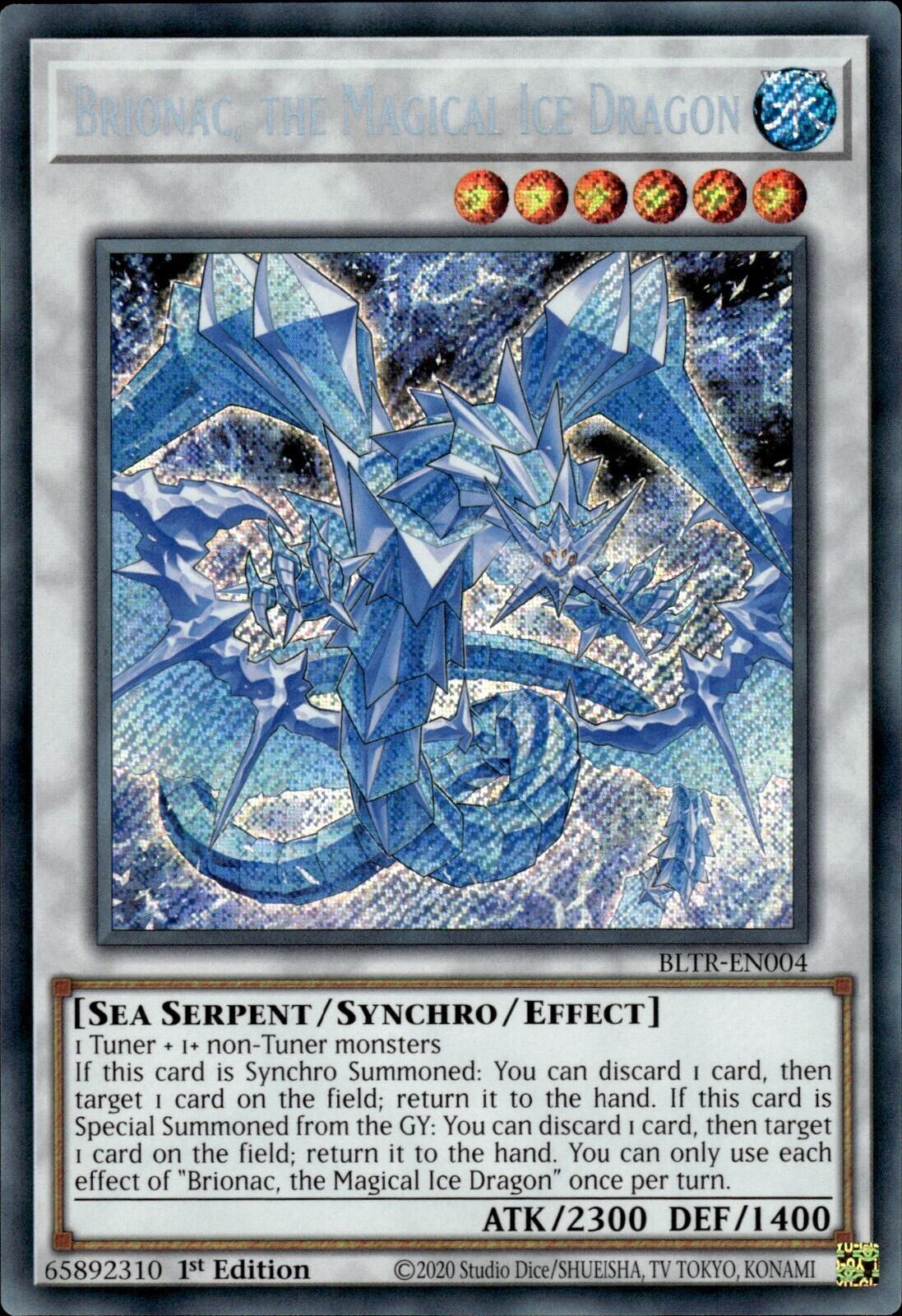 Brionac, the Magical Ice Dragon [BLTR-EN004] Secret Rare | The Time Vault CA