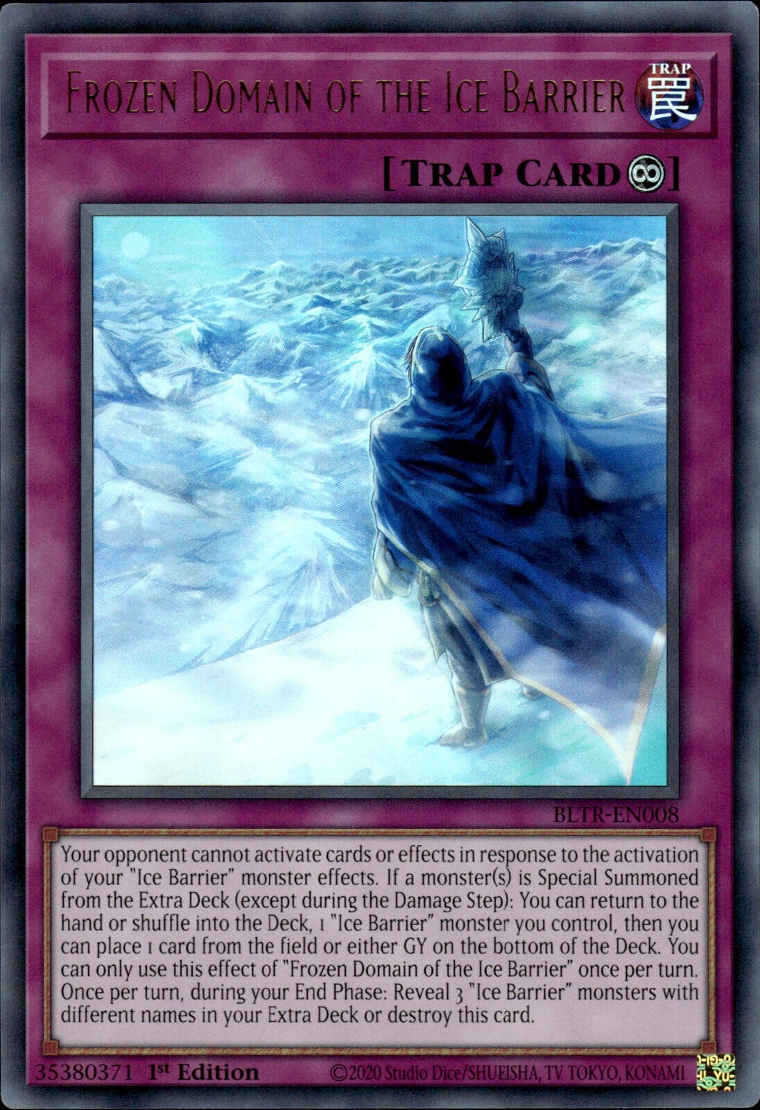 Frozen Domain of the Ice Barrier [BLTR-EN008] Ultra Rare | The Time Vault CA