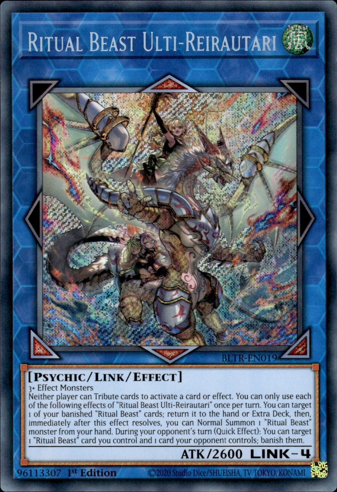 Ritual Beast Ulti-Reirautari [BLTR-EN019] Secret Rare | The Time Vault CA