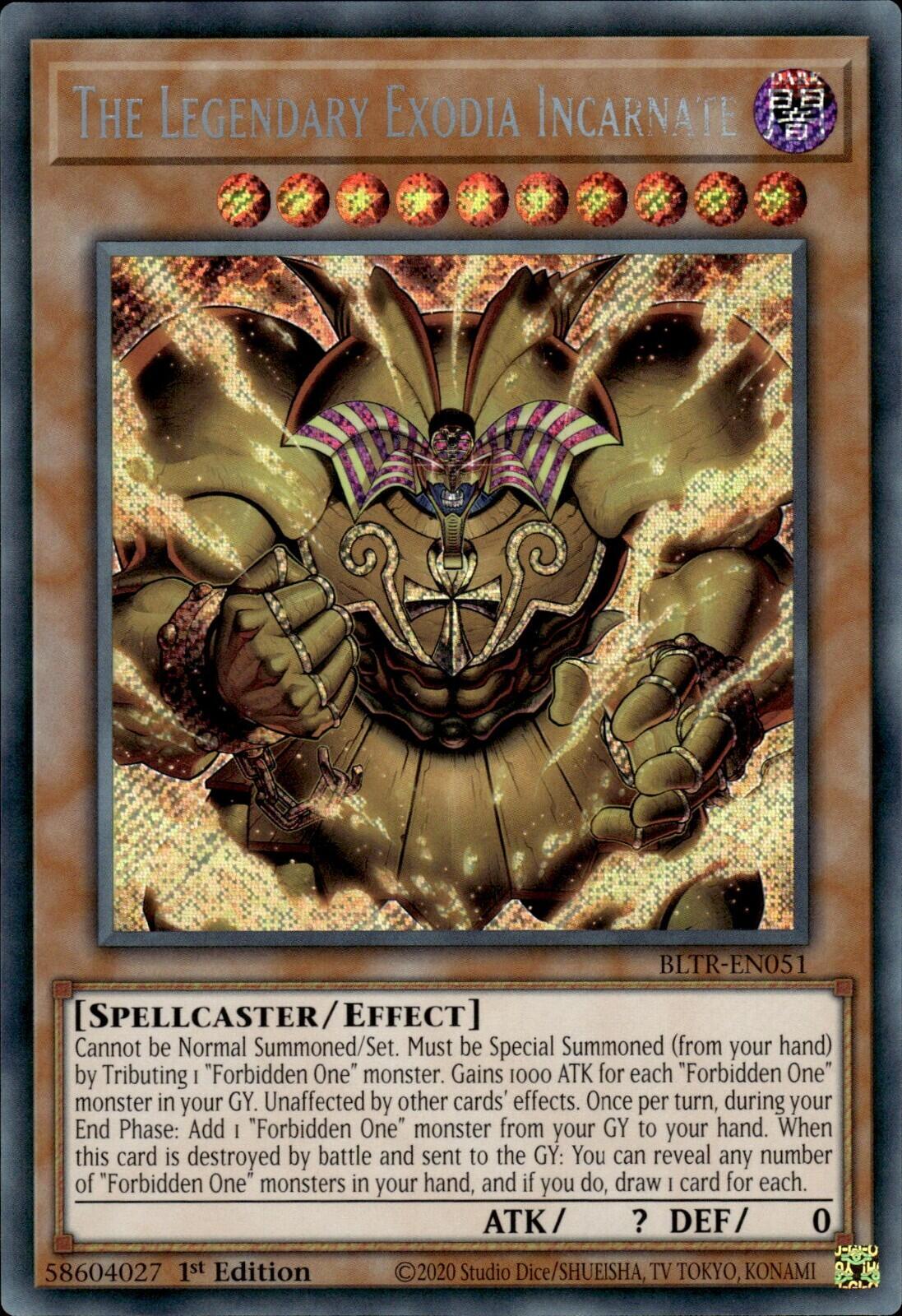 The Legendary Exodia Incarnate [BLTR-EN051] Secret Rare | The Time Vault CA