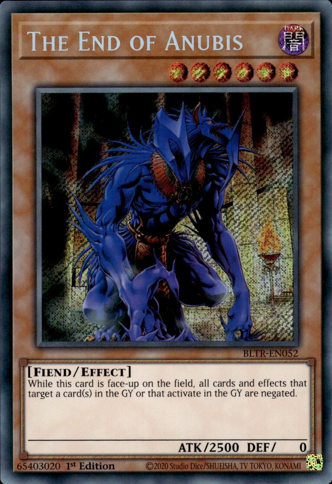 The End of Anubis [BLTR-EN052] Secret Rare | The Time Vault CA