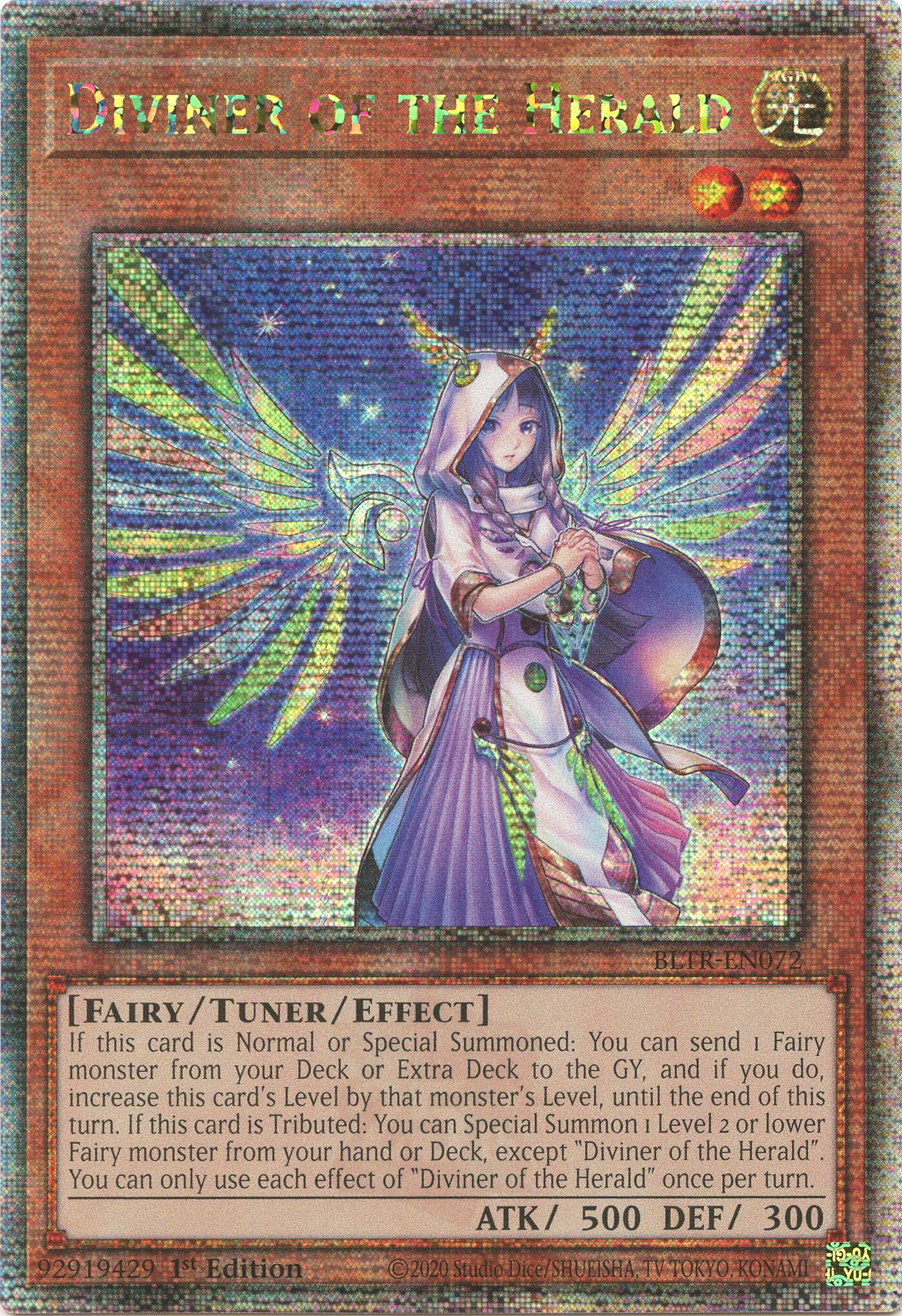 Diviner of the Herald (Quarter Century Secret Rare) [BLTR-EN072] Quarter Century Secret Rare | The Time Vault CA