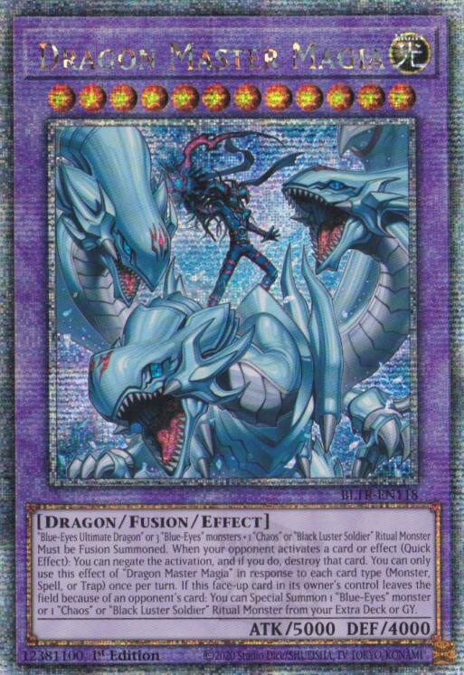 Dragon Master Magia (Quarter Century Secret Rare) [BLTR-EN118] Quarter Century Secret Rare | The Time Vault CA