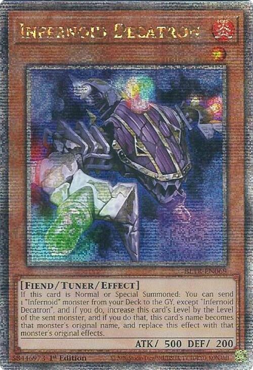 Infernoid Decatron (Quarter Century Secret Rare) [BLTR-EN069] Quarter Century Secret Rare | The Time Vault CA