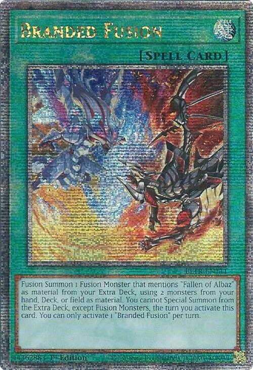 Branded Fusion (Quarter Century Secret Rare) [BLTR-EN111] Quarter Century Secret Rare | The Time Vault CA