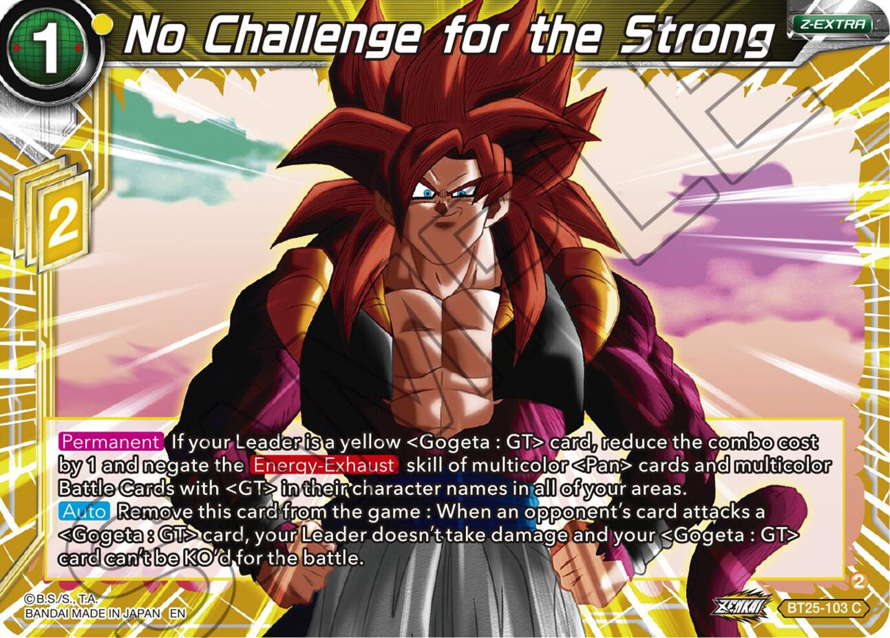 No Challenge for the Strong (BT25-103 C) [Legend of the Dragon Balls] | The Time Vault CA