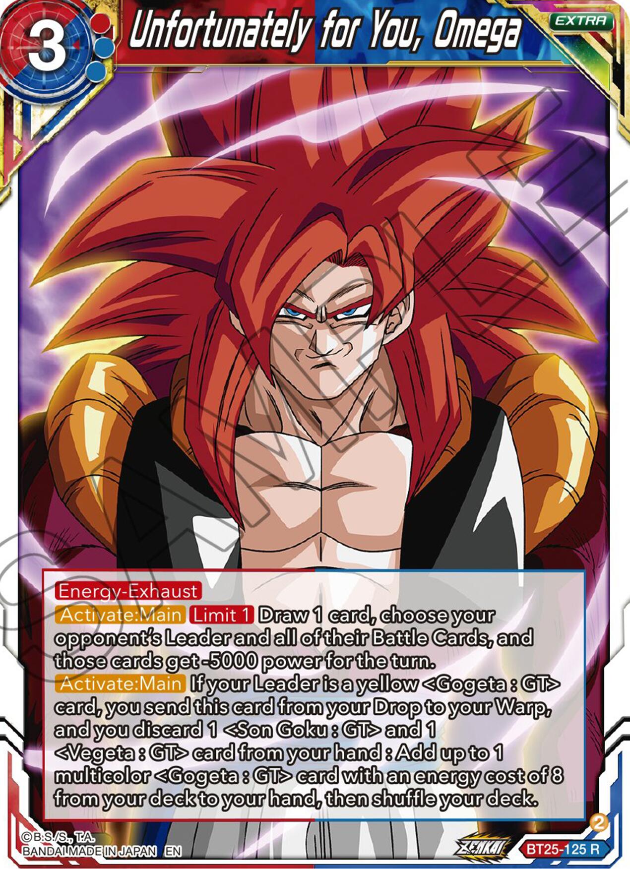 Unfortunately for You, Omega (BT25-125) [Legend of the Dragon Balls] | The Time Vault CA