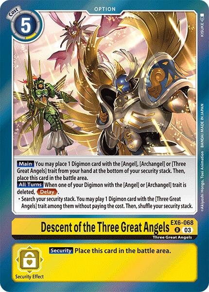 Descent of the Three Great Angels [EX6-068] [Infernal Ascension] | The Time Vault CA