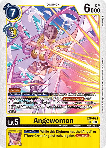 Angewomon [EX6-022] [Infernal Ascension] | The Time Vault CA