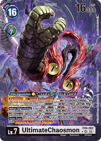 UltimateChaosmon [EX6-062] (Alternate Art) [Infernal Ascension] | The Time Vault CA