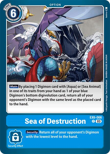 Sea of Destruction [EX6-066] [Infernal Ascension] | The Time Vault CA