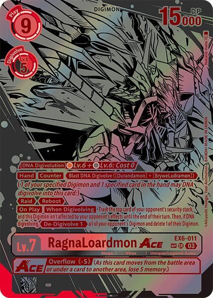 RagnaLoardmon ACE [EX6-011] (Textured) [Infernal Ascension] | The Time Vault CA