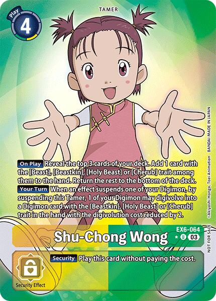 Shu-Chong Wong [EX6-064] (Box Promotion Pack: Infernal Ascension) [Infernal Ascension] | The Time Vault CA