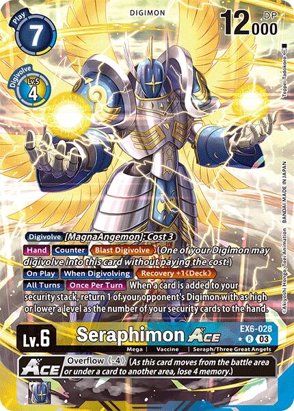 Seraphimon ACE [EX6-028] (Alternate Art) [Infernal Ascension] | The Time Vault CA