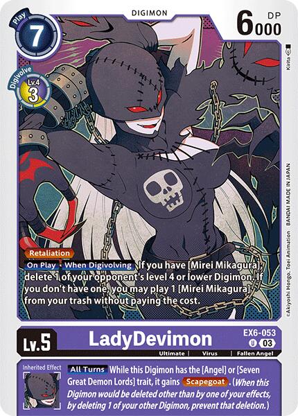 LadyDevimon [EX6-053] [Infernal Ascension] | The Time Vault CA